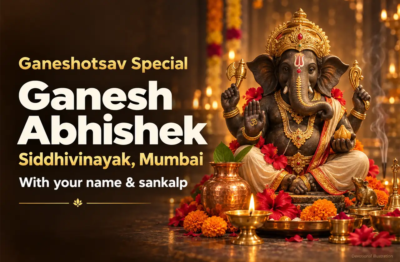 Siddhivinayak Ganesh Abhishek with Panchamrit Snan & Sankalp